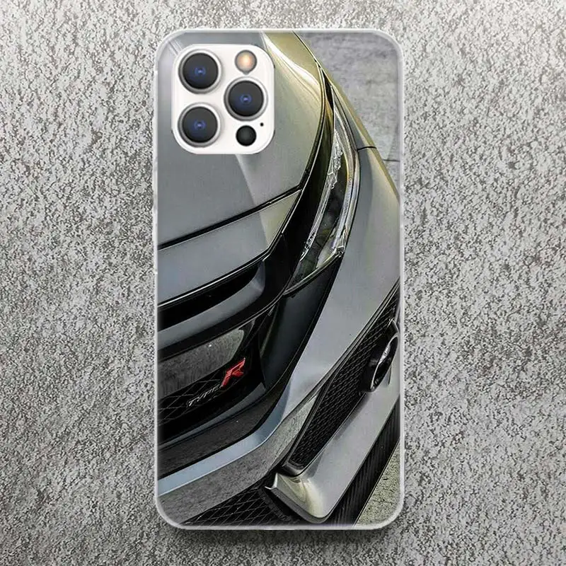 JDM Type R Sport Car Silicone Phone Case - Soft, Fun, Printed Shell