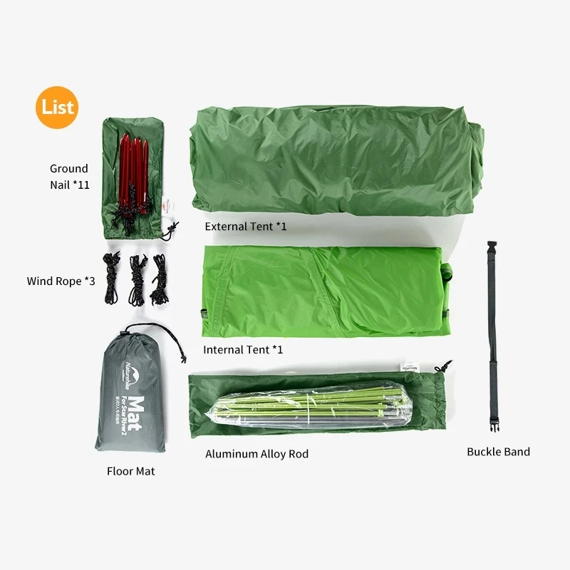 Camping Tent Naturehike Star River 2 People Ultralight Double Layer Waterproof 20D/210T Hiking Trekking Backpacking Travel