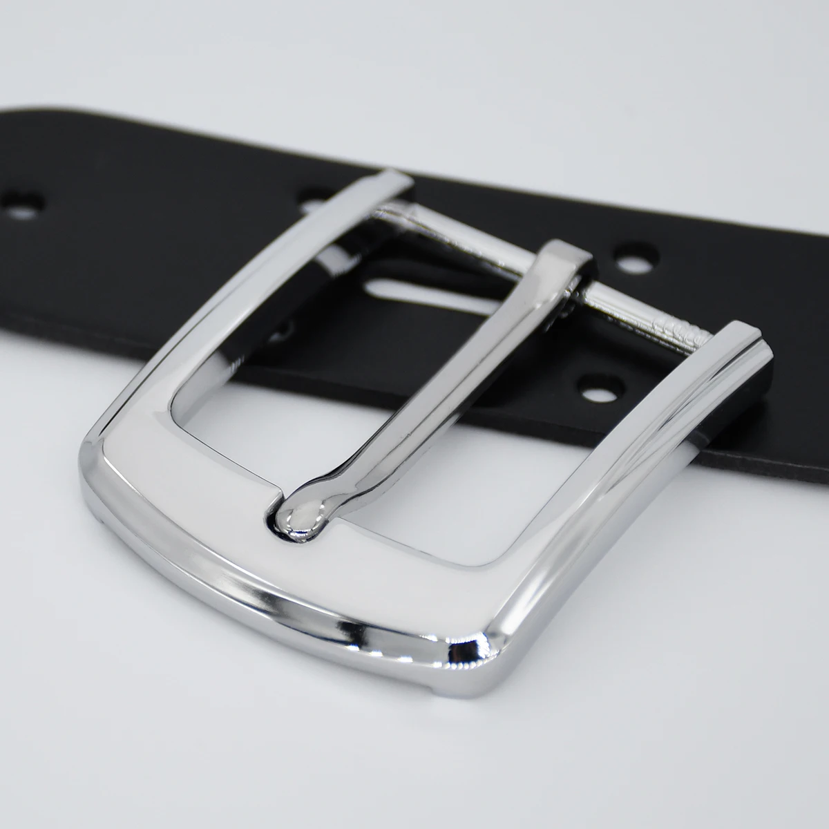 남성용 캐주얼 벨트 버클 엔드 바 힐 바 1 개, 40mm 아연 합금, 단일 핀 하프 버클, 가죽 공예 청바지 웨빙