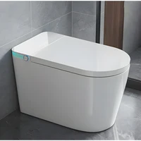 Smart Toilet with 85MM Wider Bidet Seat, Smart Toilet with Bidet Built in, Voice Control, Bubble Shield, AUTO Dual Flush 1