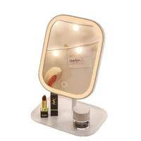 2025 Touch Control Makeup Mirror 3 Colors Dimmable Lights with Rechargeable LED Vanity Mirror for Home Travel Portable Cosmetic - Image 3