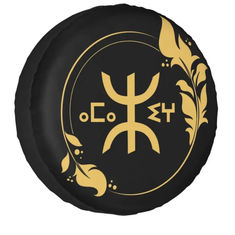 

Чехол для шин Amazigh Pride Tifinagh, патриотическая покрышка Kabyle для полноприводного внедорожника 4x4, защитная пленка для Jeep 14, 15, 16, 17 дюймов