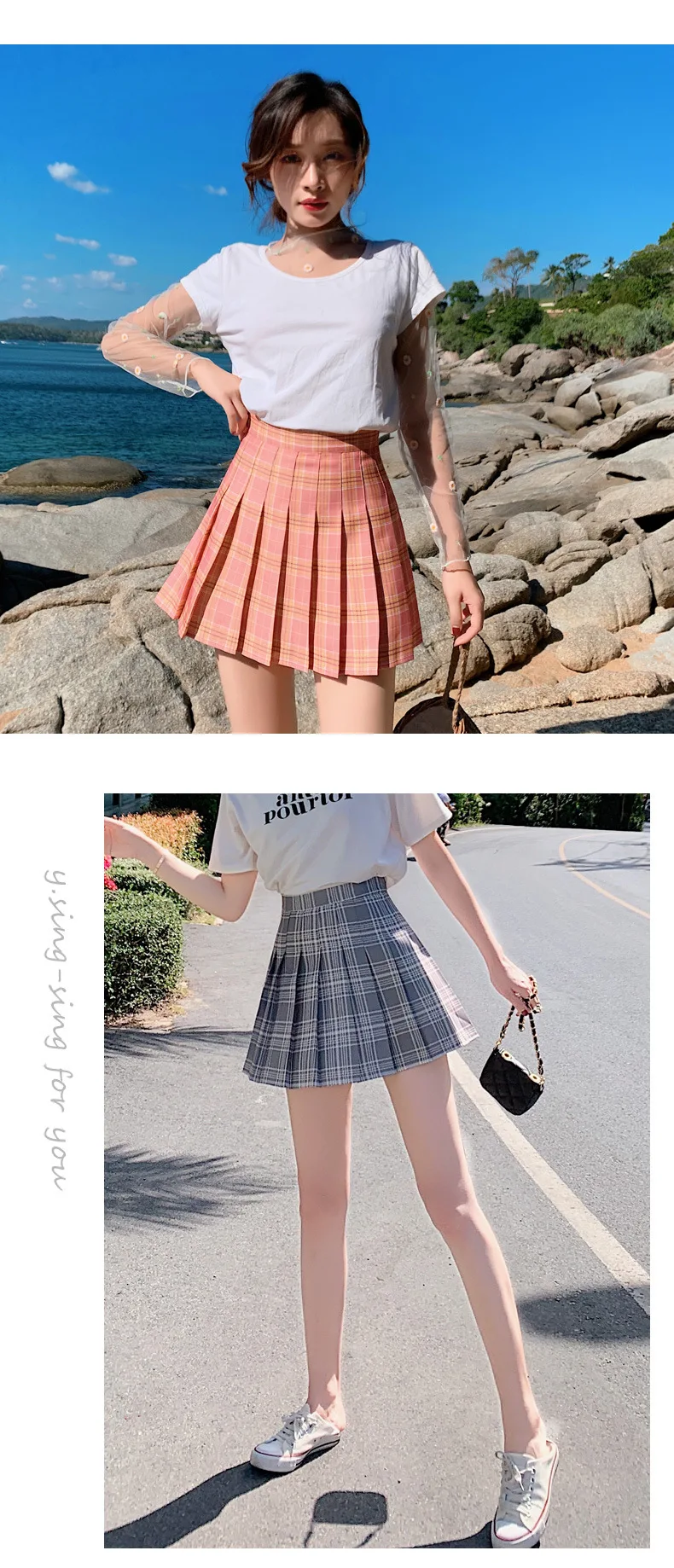 black denim skirt Summer Women Skirts 2022 New Korean High Waist Plaid Mini Skirt Women School Girls Sexy Cute Pleated Skirt with Zipper maxi skirt