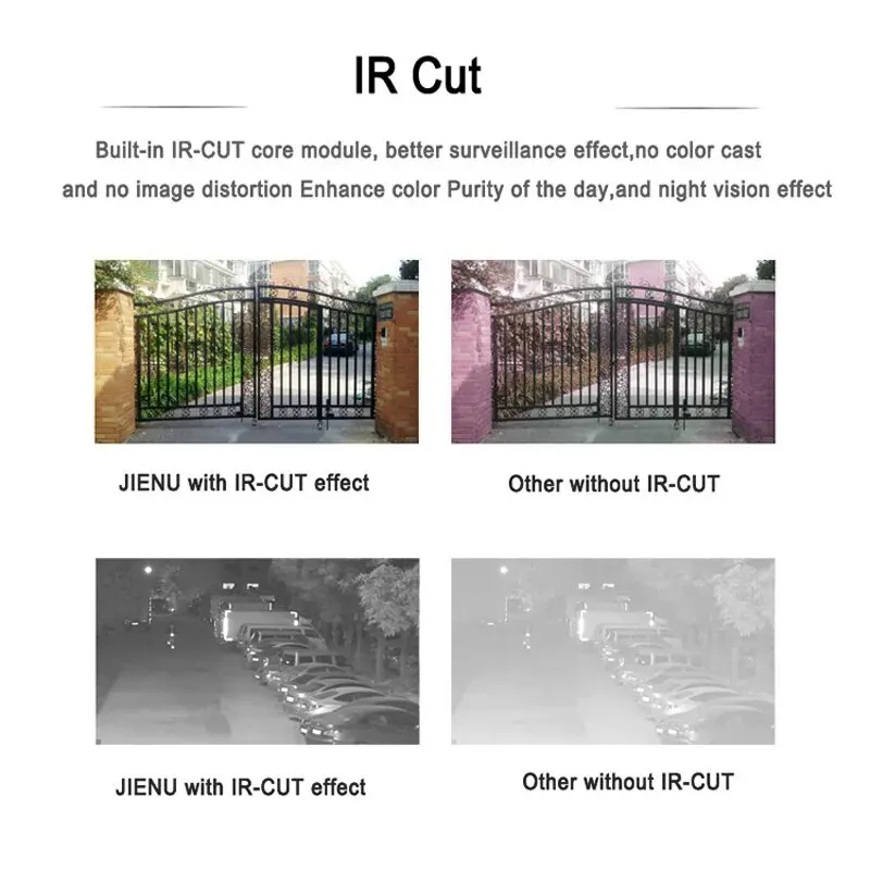 AHD Camera HD Outdoor Waterproof Infrared Night Vision CCTV Security Surveillance Monitor Bullet 1080P Video Indoor Home Cam 2MP 6