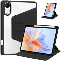 360° Rotating Stand Tablet Case with Auto-Sleep/Wake Function for Honor Pad V9 11.5 (Black)