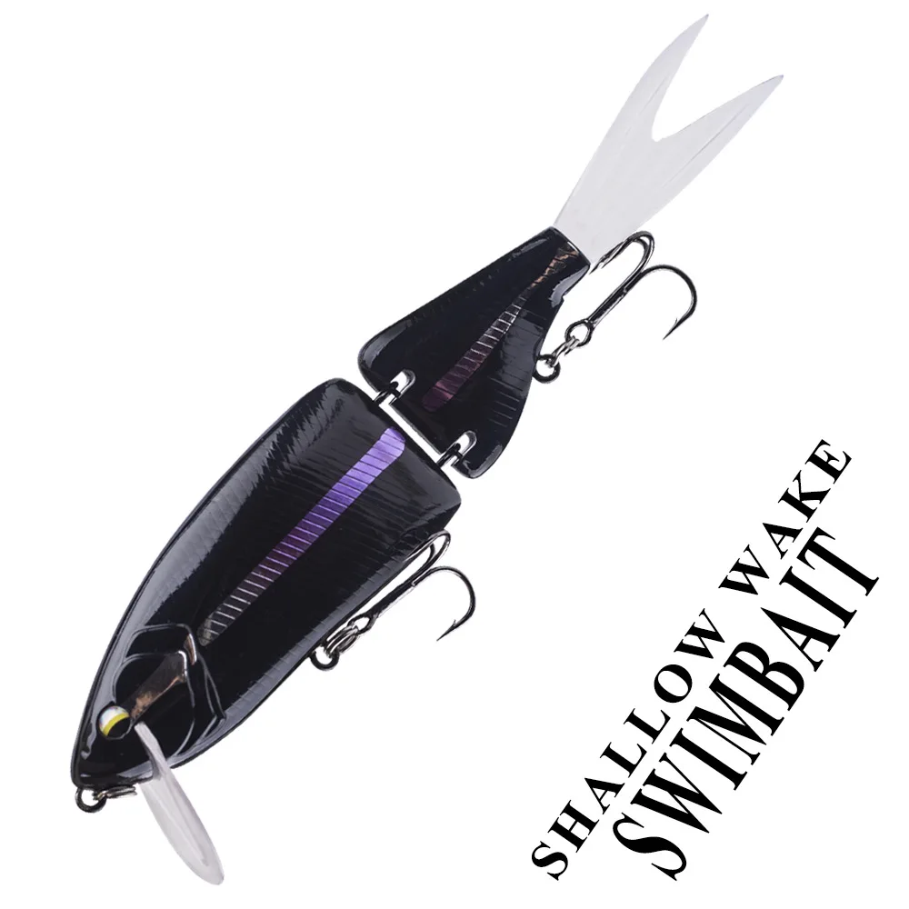 

Floating 2-section Artificial Lure Short Tongue Double Hook Artificial Fish 14.5cm 59g Fake Lure Swimbait Fishing Equipment