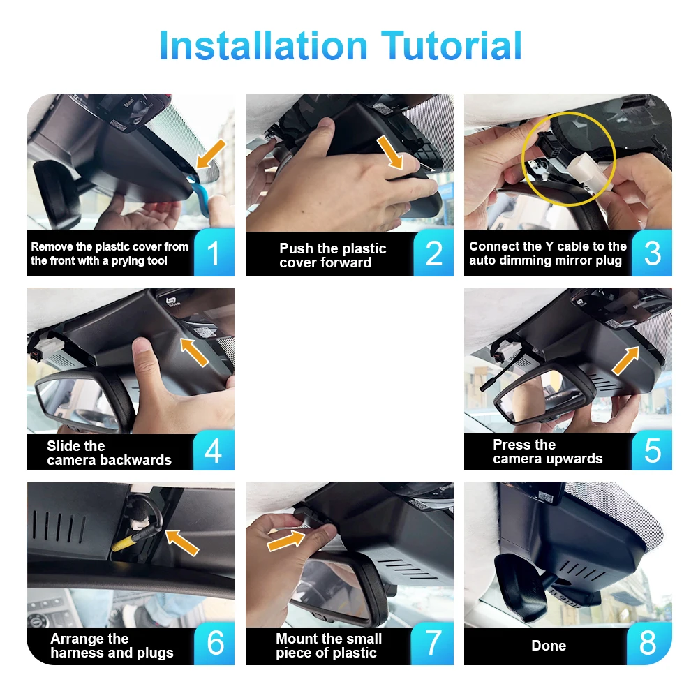 Kia EV6 EV6 GT 2022-2023용 ARB 4K 대시 캠, APP 제어 기능이 있는 차량용 DVR, WIFI 연결, 야간 투시경, LHD RHD 호환