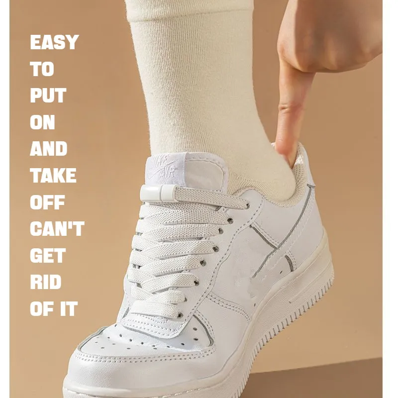 Elastic Laces Sneakers Boots Magnetic Lock Shoelaces without ties Flat No Tie Shoelace Rubber Bands Shoes Accessories 1Pair