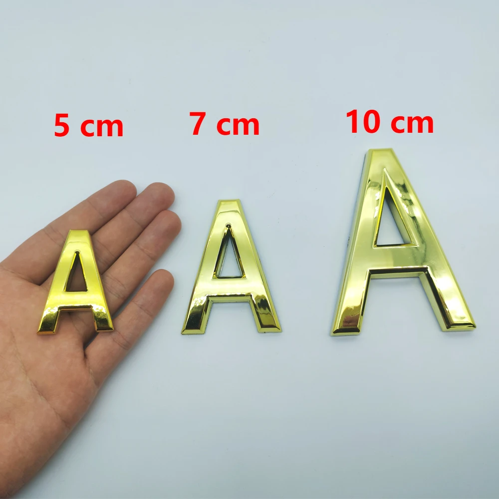 Adhesive House Numbers Placard English Letters 50-70mm For Outdoor Hotel Door Home Exterior
