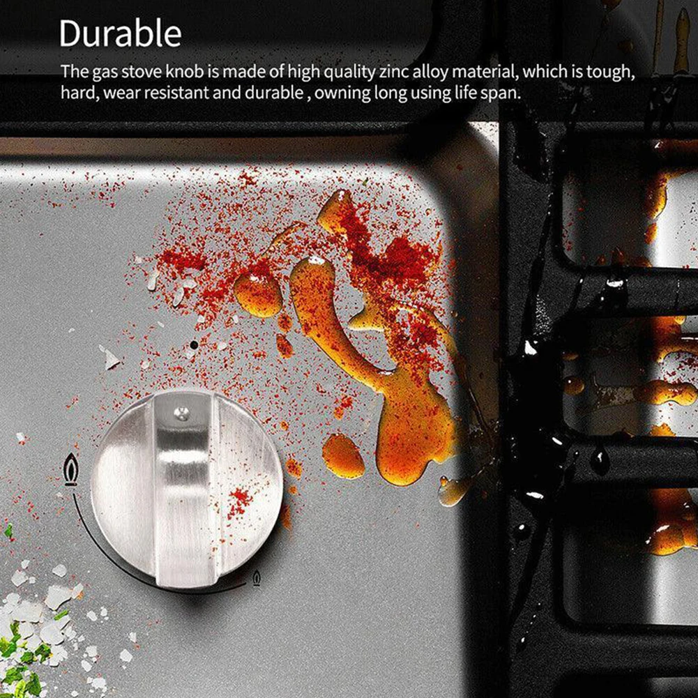 Universal Alloy Gas-Stove Knobs Set Liquefied Gas-Cooker Button Replace for Damageds Knob Kitchen Accessory Easy Installation gas stove control knobs