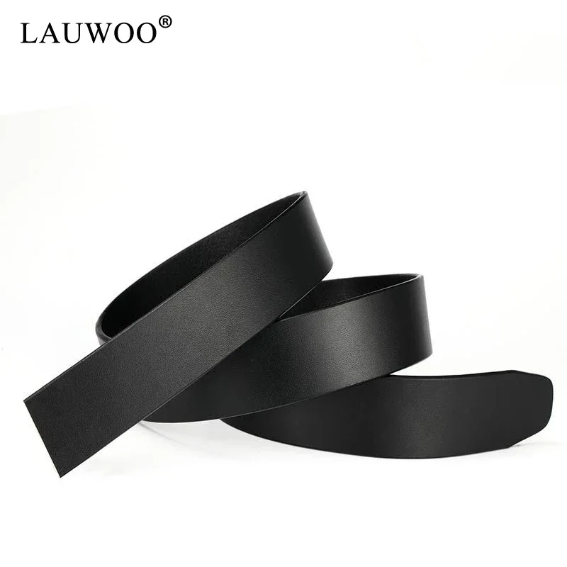 Belt 100% Pure Cowhide Belt Strap No Buckle Genuine Leather Belts Automatic Buckle For Men leather belt mens belt
