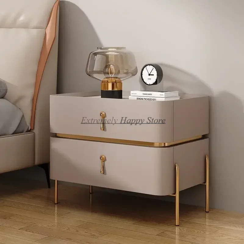 

Modern Nordic Nightstands Simple Organizers Storage Drawers Bedside Table Aesthetic Design Table De Chevet Furniture Living Room