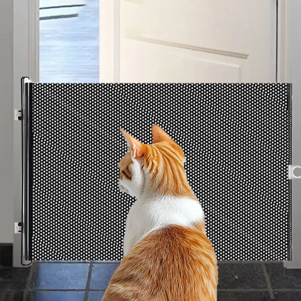 Durable Guard Retractable Fence Gate Barrier Folding Pet Network Fence Universal with Hook Baby Safe Guard Door Balcony