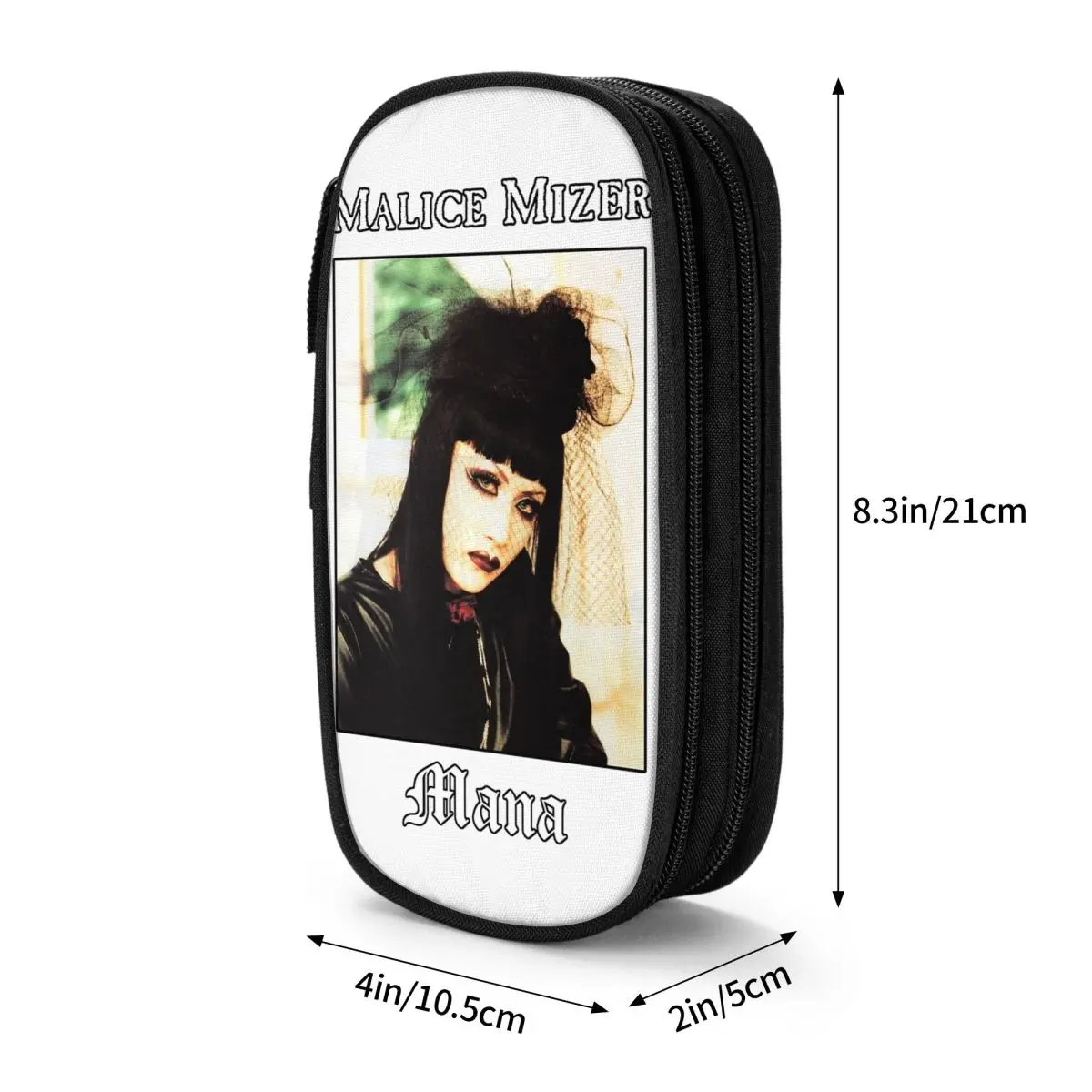 Malice Mizer 마나 사마 일본 비주얼 키 밴드 연필 케이스, 펜 케이스, 어린이 대용량 가방, 화장품 액세서리