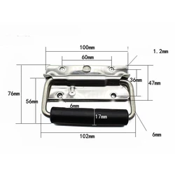 Iron Spring Handle with Movable Ring for Industrial Equipment and Toolboxes (304 100mm)