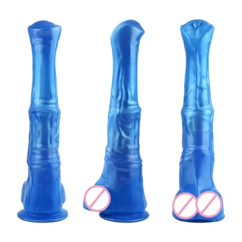 Sex Machine Attachment Silicone Accessories Animal Horse Dildo With Eggs Realistic Penis Anal Plug Super Big Penis 3XLR Quick 5