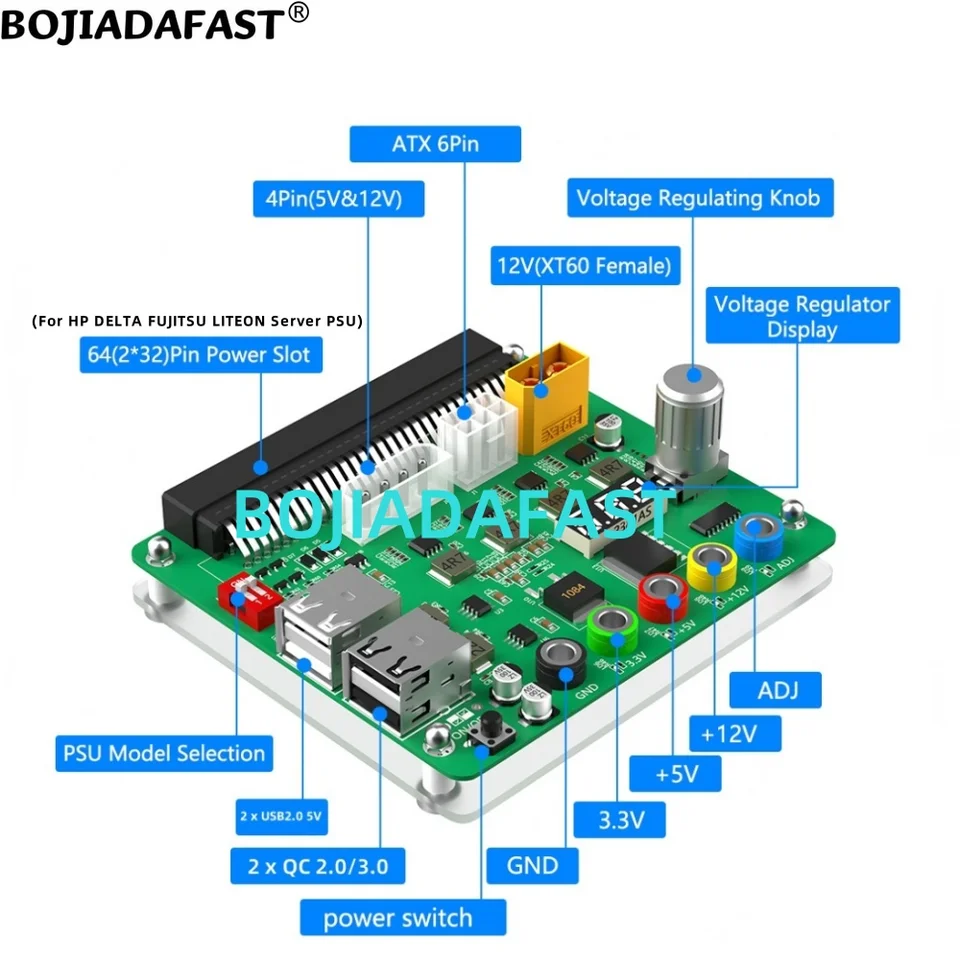 Breakout Board X17 Adattatore Alimentatore HP Server Mining Cripto - Foto 2