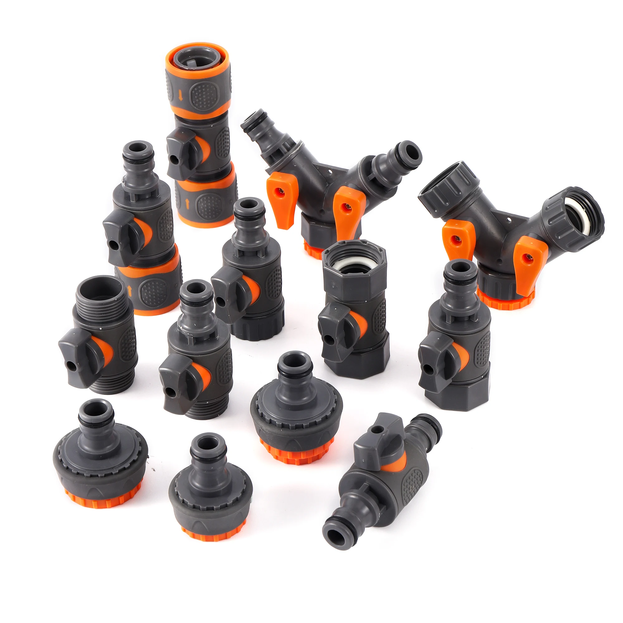 1 pc1/2 "3/4" 1 "Gartenschlauch Ein/Aus Ventil Schnell Anschluss Männlich und Weiblich Wasserhahn Adapter Y-gelenk Kit Für Garten Schlauch Sprinkler