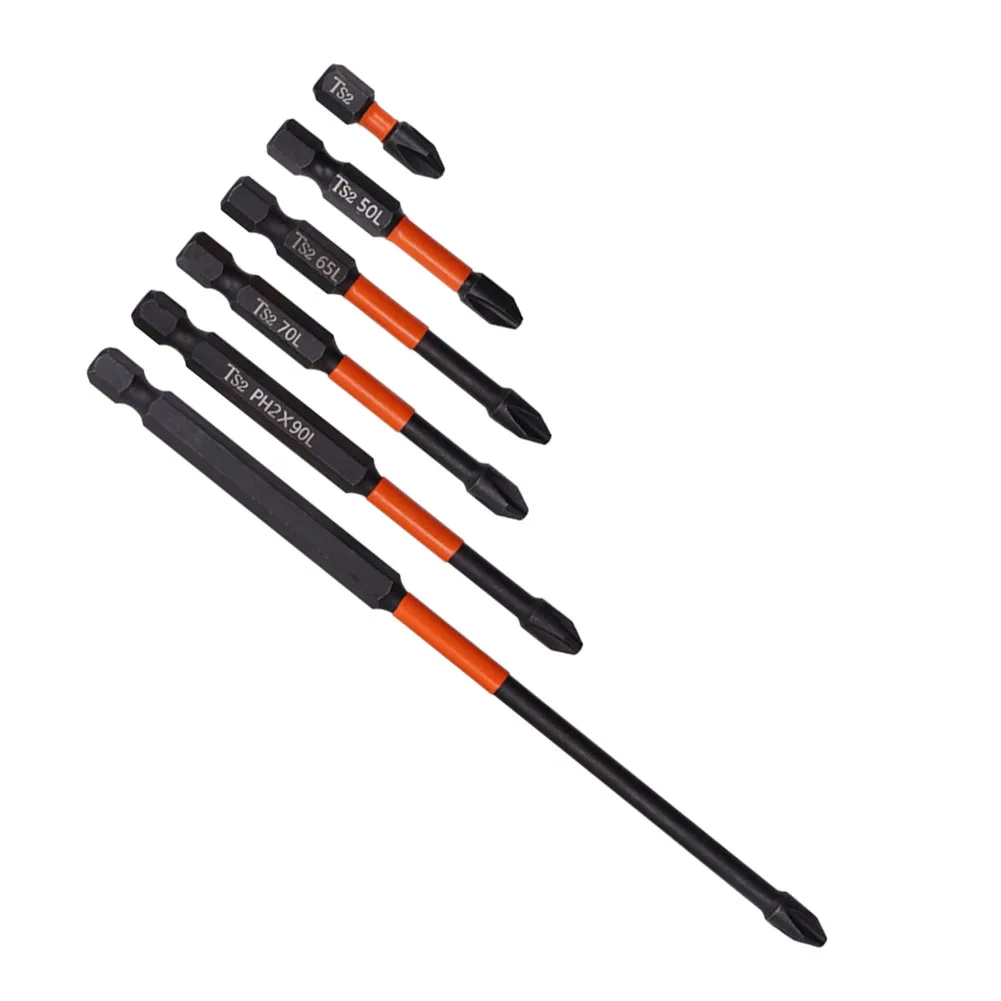 

PH2 Impact Screwdriver Bit Set Long Lasting and Durable Composed of Magnetic Alloy Steel Ideal for High Strength Screwdriving