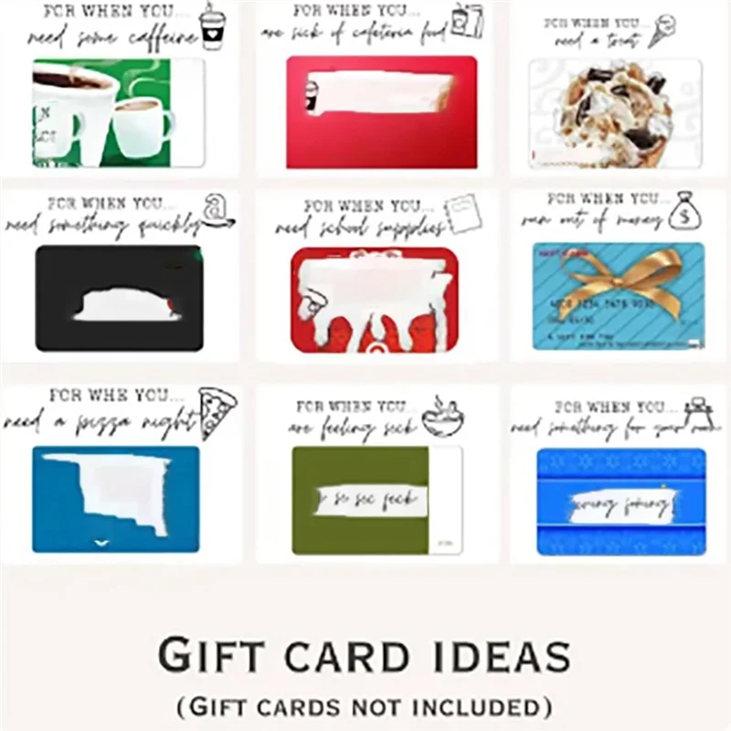 College Gift Card Care Package, College Gift Card Book, Care Package, High School Graduation Gift, Durable White & Blue