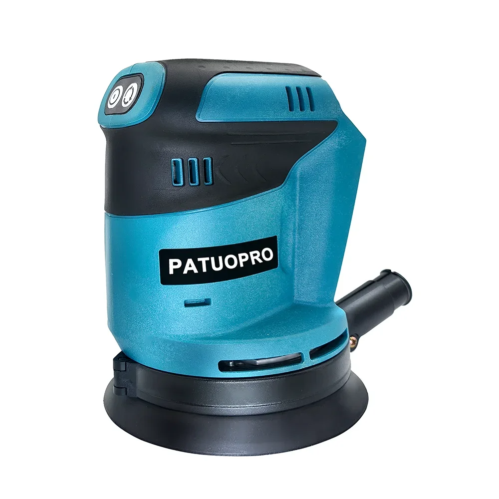 PATUOPRO Cordless Random Orbital Sander 125MM Handheld Electric Grinder Polishing Machine Home Power Tool For Makita 18V Battery 3