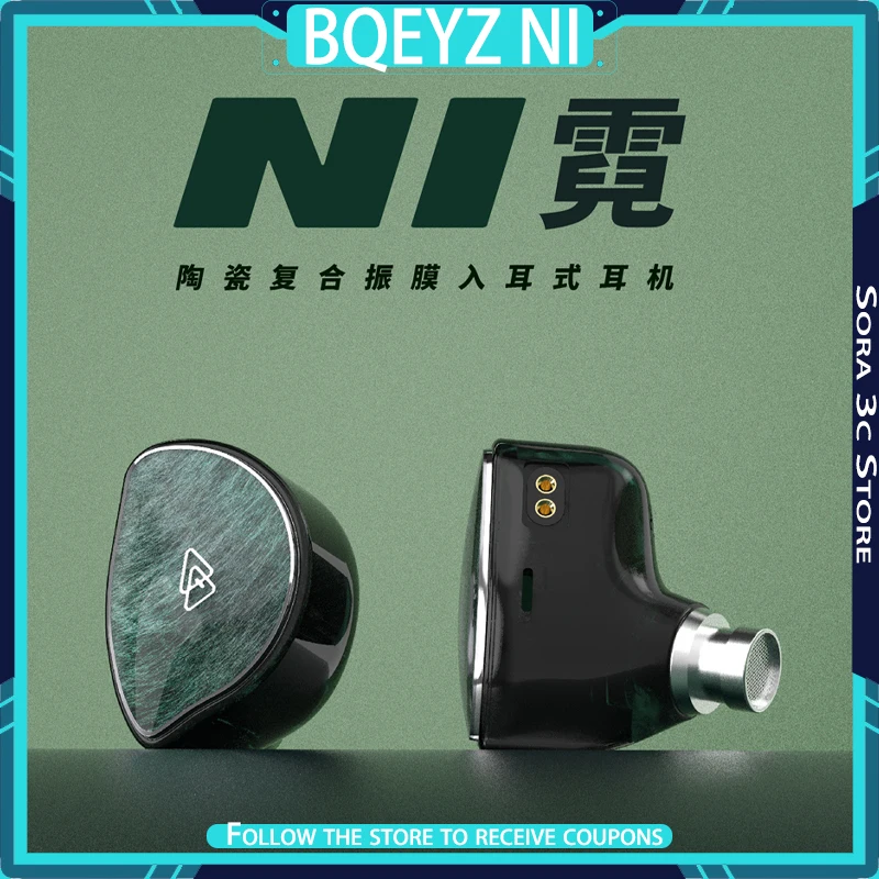 BQEYZ NI Single Dynamic Driver HiFi Earphones Interchangeable Plug ...