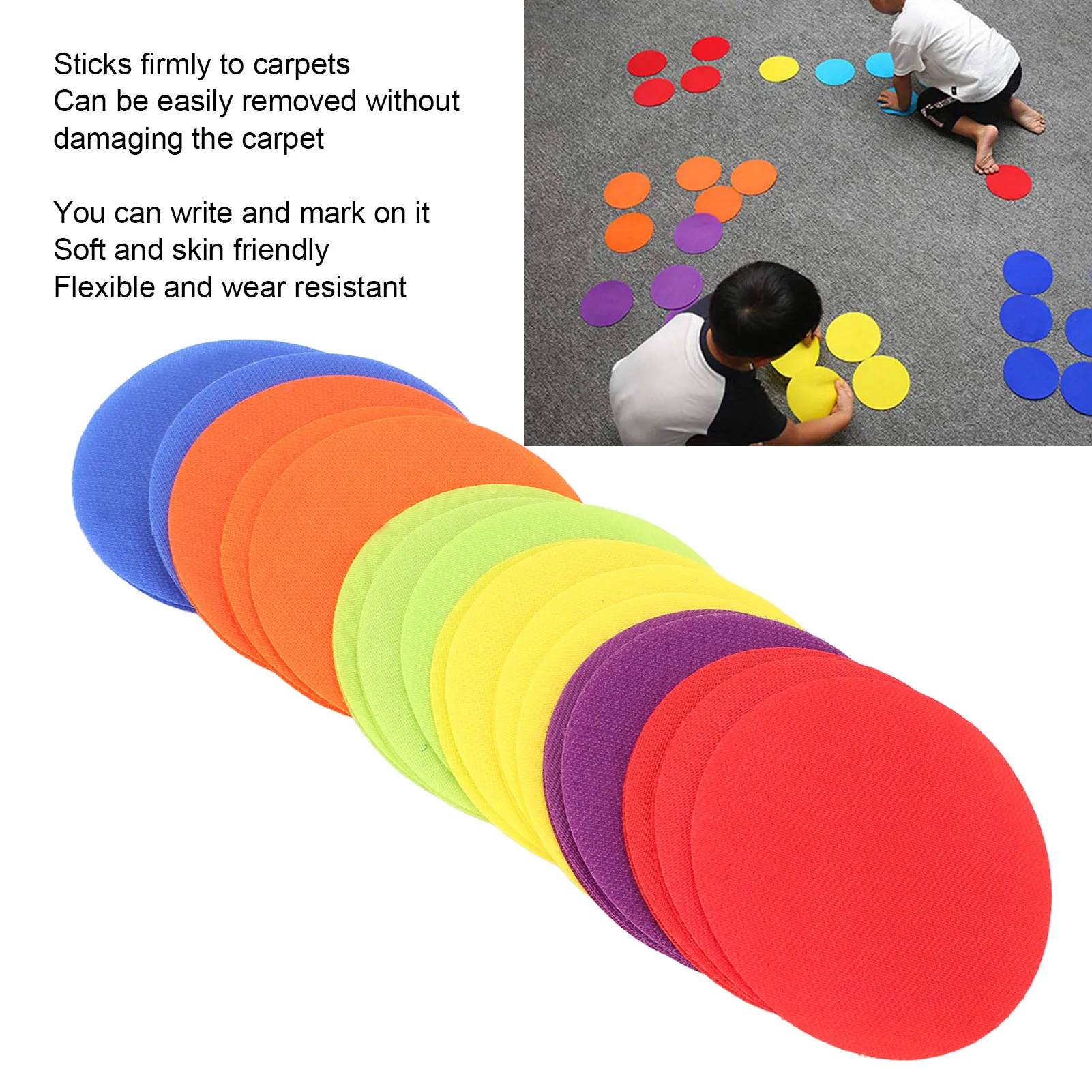 Carpet Markers Floor Dots for Classroom 30Pcs Spot Markers Spot Circles  Dots