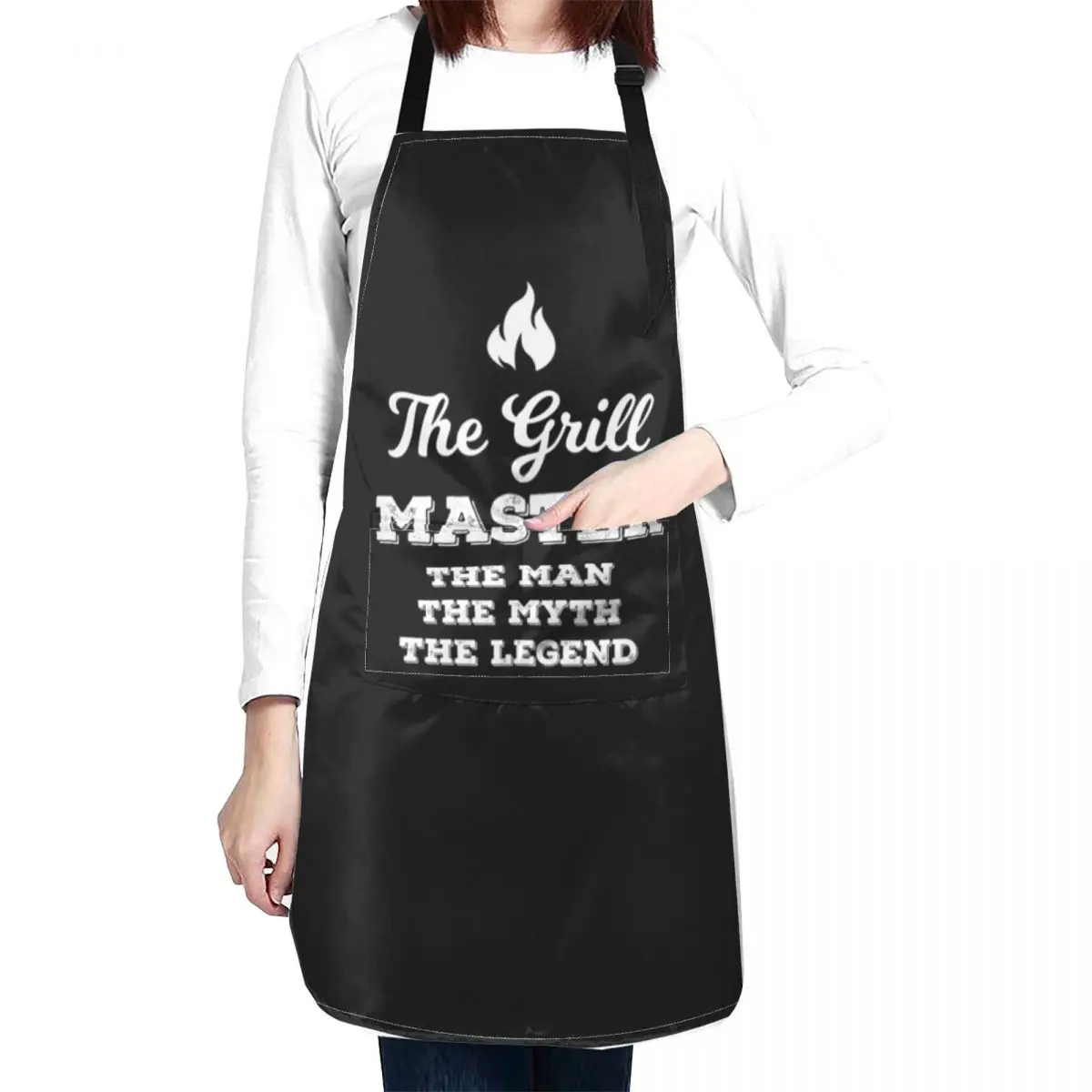 

Grill Master The Man The Myth The Legend Father / Birthday Gift Funny BBQ Chef Apron Black Apron professional hairdresser apron