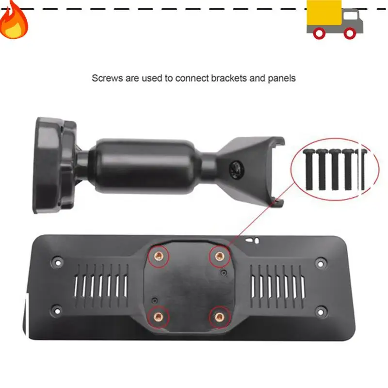 2 PCS Car Interior Rear View Mirror Back Plate Panel Mounting Bracket Parts For Car DVR