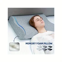 1pc Memory Foam Neck Pillow with 3D Contour Support – Removable Cover, Ideal for  Shoulder Relaxation, Perfect for Bedroom