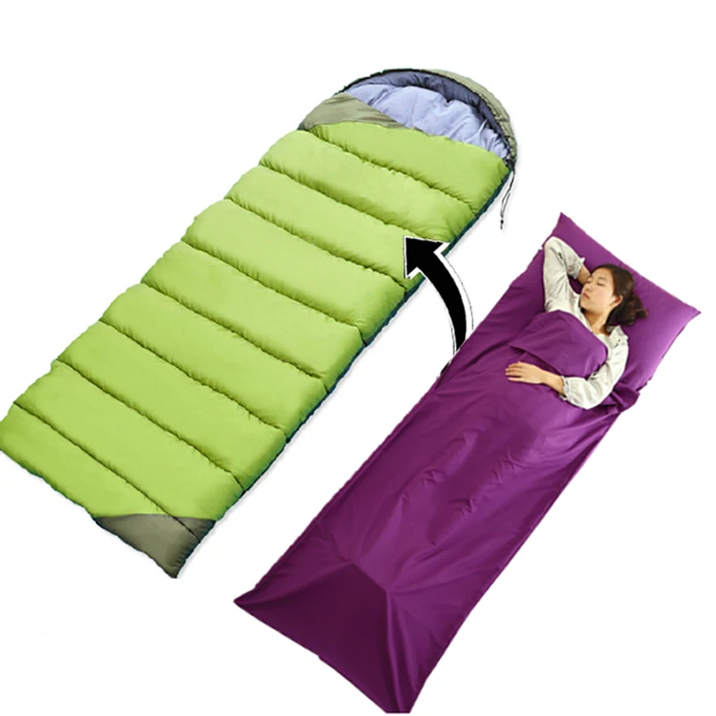 Ultralight Sleeping Bag Portable Outdoor Camping Hiking Hotel Single Liner Folding Travel Lightweight Envelope Bedding 75*210cm