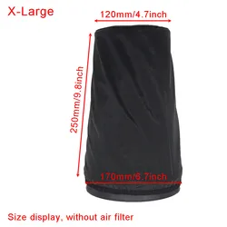 Universal Cone Air Filter Protective Cover - Waterproof and Dustproof for High-Performance Cold Air Intake Systems (X-Large)