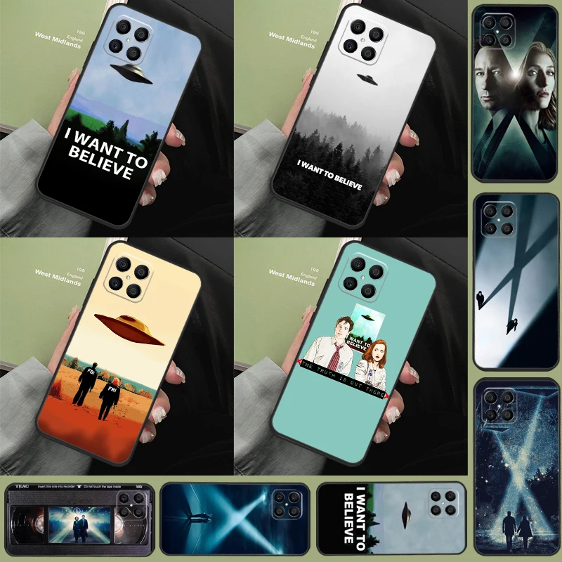 The X Files I Want To Believe Custodia Per Telefono Per Huawei P50 P40 P30 P20 Lite Nova 5T P Smart 2021 Honor X8 X7 X9 50 Pro