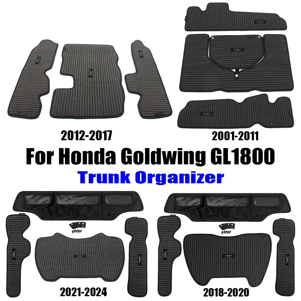Motorcycle Trunk Pad Motorcycle Trunk Organizer Pad Storage Bag For Honda Goldwing GL1800 2001- Accessories Gold Wing 1800 Tour DCT