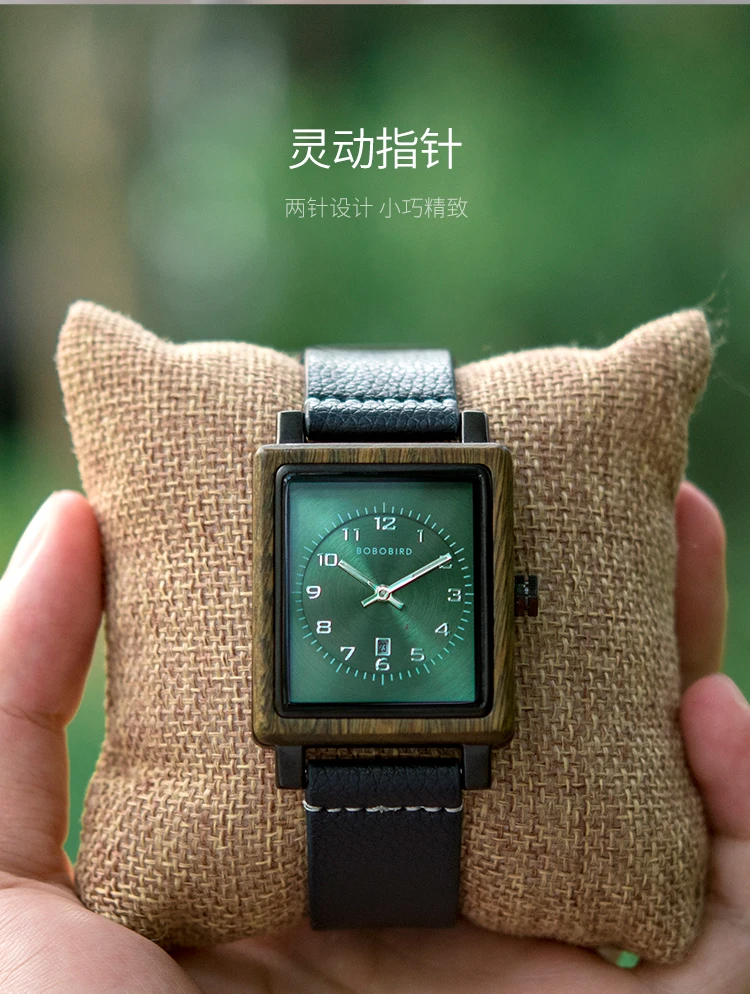 

BOBO BIRD Ladies Watch Wood Genuine Leather Clocks Women Wrist watch High Quality Movement relogio feminino In Box reloj mujer