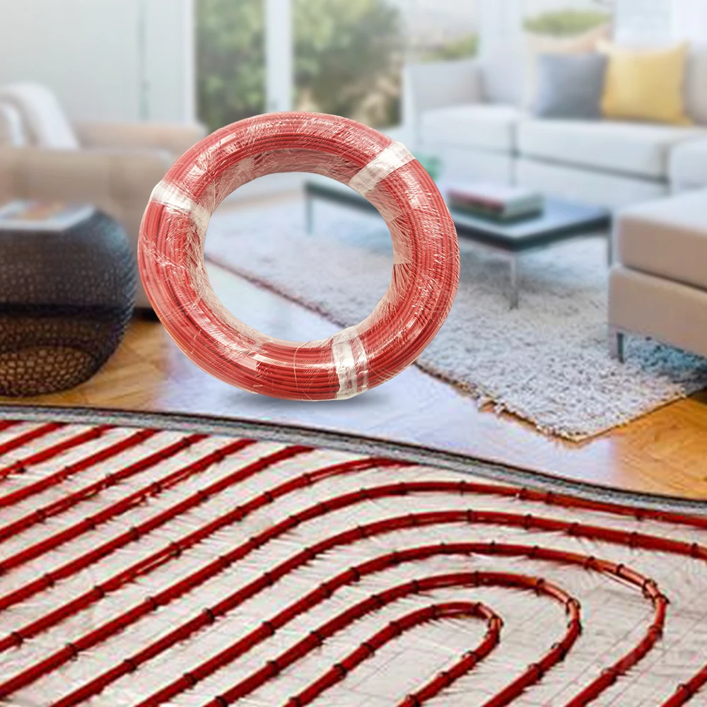 ชุดเครื่องทําความร้อนอินฟราเรด Minco Heat 100 ม., สายเคเบิลทําความร้อนคาร์บอนไฟเบอร์พร้อมเทอร์โมสตัท 1