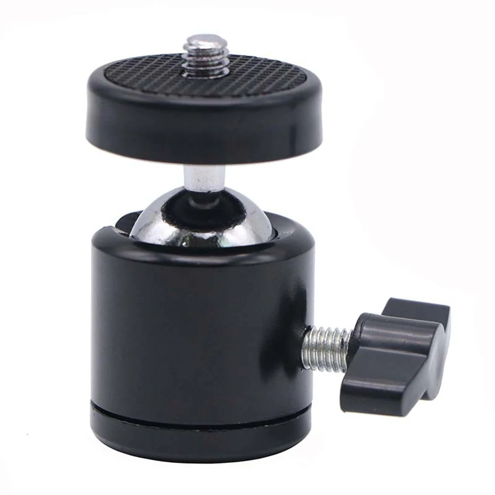 Description Picture 2 of item1/4" Ball Head Screw Tripod Mount 360 Rotating Mount Base Adapter for Camera Tripod Monopod Camcorder Light Stand Accessories