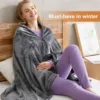 Electric Heated Blanket USB Powered 3 Levels Adjustable Fast Heating Heated Throw Cover for Home Electric Heated Blanket 3