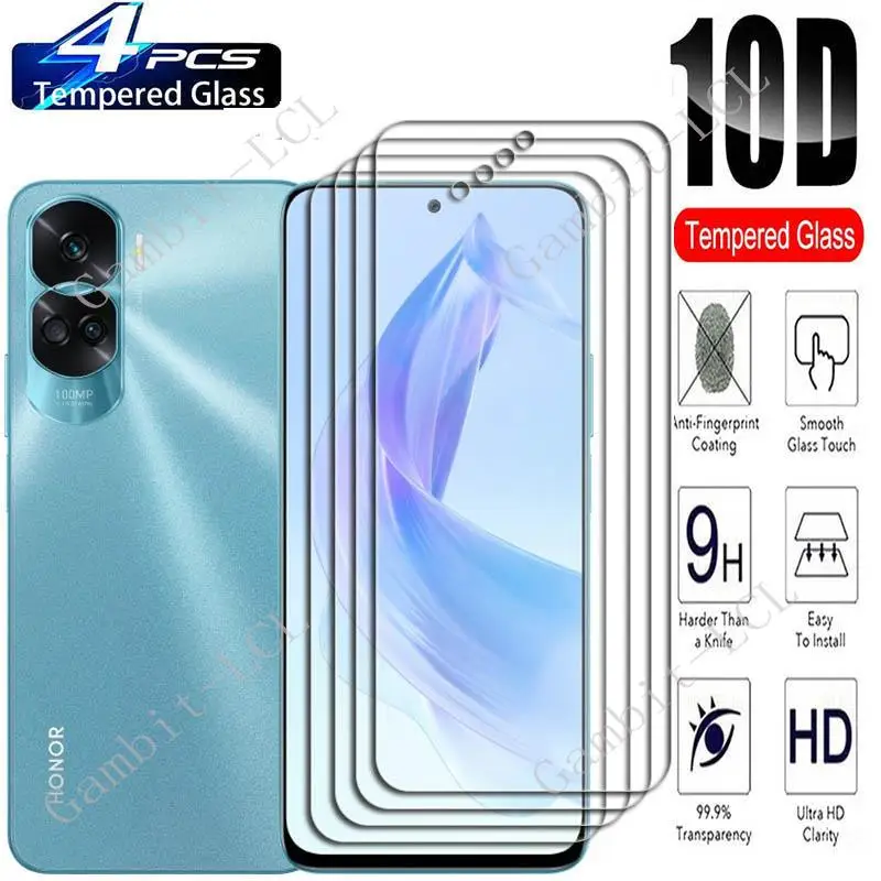 

4 шт., защитное закаленное стекло для Honor 90 Lite, 6,7 дюйма
