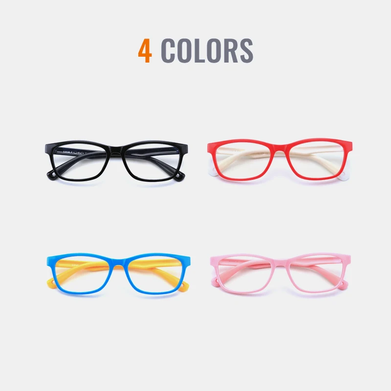 Toketorism Ultra-Light Boys And Girls Blue Light Blocking Glasses For Computer Children's Prescription Eyeglasses Frame 8318