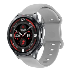 Universal 22mm Silicone Watchband with Butterfly Buckle - Unisex Adjustable Strap (4)
