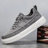 Men's Breathable Canvas Casual Walking Shoes Non-Slip Lightweight Comfortable Sneakers for Male 1