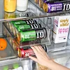 Refrigerator Beer Soda Can Storage Box Rolling Can Organizer Shelves Kitchen Fridge Drink Bottle Holder Organizer Rack Container 1