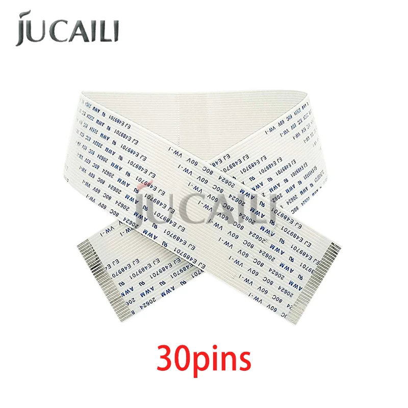

Jucaili 10PCS For Seiko print head 30p data cable FFC flat data cable for Skycolor Allwin Xuli Aifa Witcolor Human plotter 30pin
