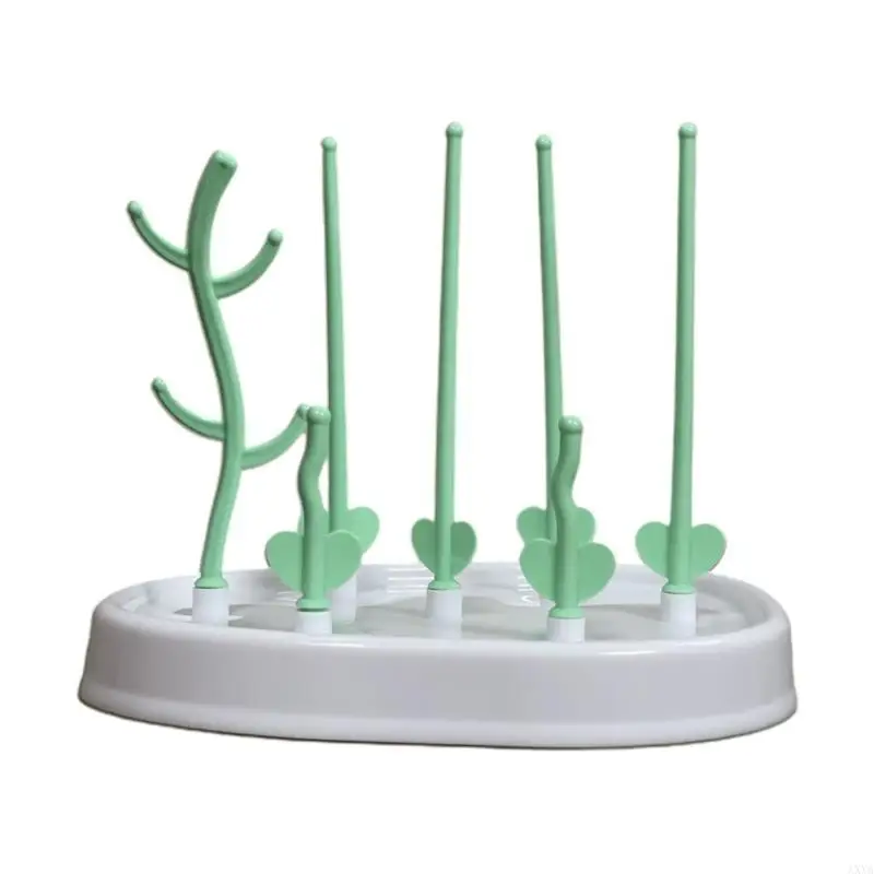 AXYA Baby Bottle Drying Rack Newborn Feeding Bottle Cleaning Dryer Drainer Storage Nipple Shelf Pacifier Milk Feeding Cup Holder