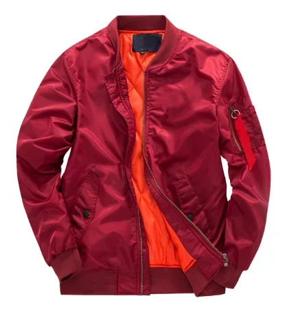 High Quality Ma1 Thick and Thin  Green Motorcycle Ma-1 Men Casual Jacket Male Plus Size 8XL