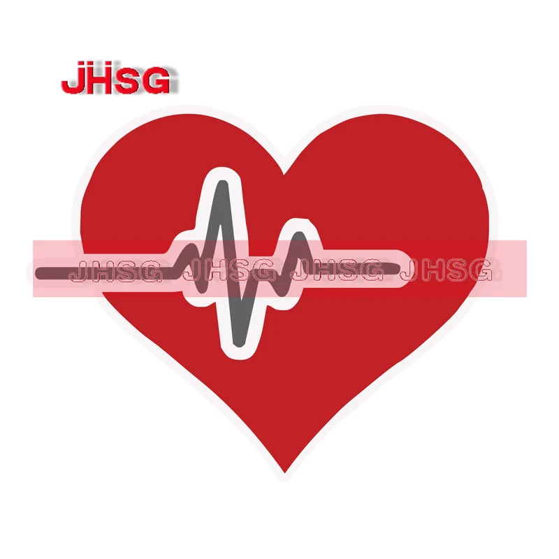 

JHSG Cute Heart Medicine Symbol Badge Car Motorcycle Sticker Waterproof Sticker PVC Personalized Customization