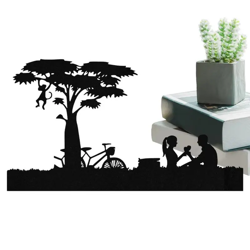 

Металлический Подсвечник силуэт долговечный двойной металлический подсвечник романтическая фотография для Рождественского украшения стола