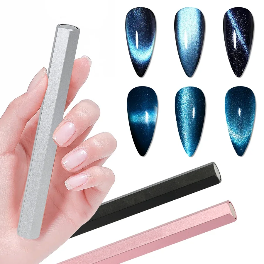 Powerful Dual-Head Hexagon Large Magnet for Gel Nail Polish Tips Design Cat Eye Nail Art Tool
