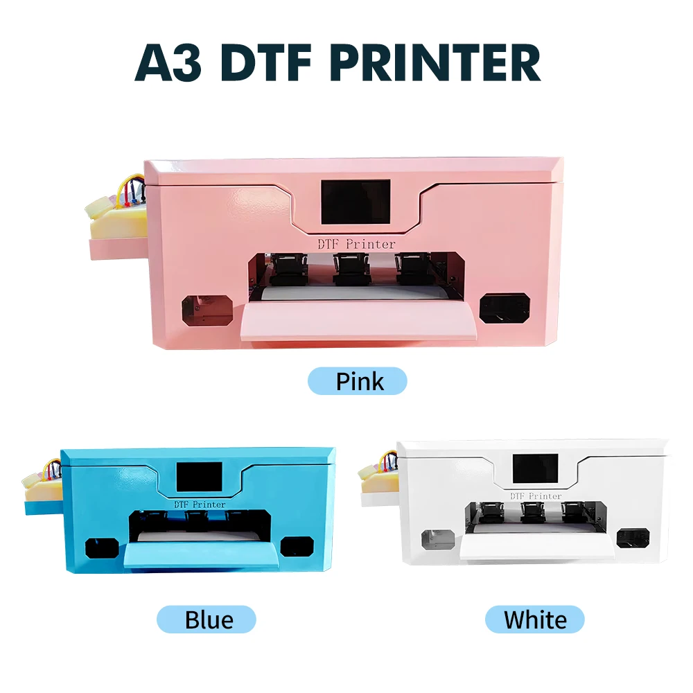 DTF Printer & Powder Shaker Combo-A3 720x1440dpi + 500mm Auto Shaker/Dryer, for Clothing/Textile (XP600 Printhead)